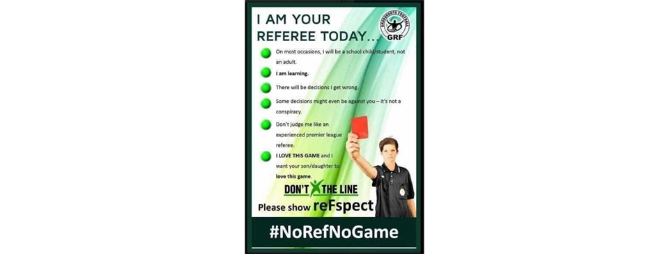 WE NEED REFEREES!
