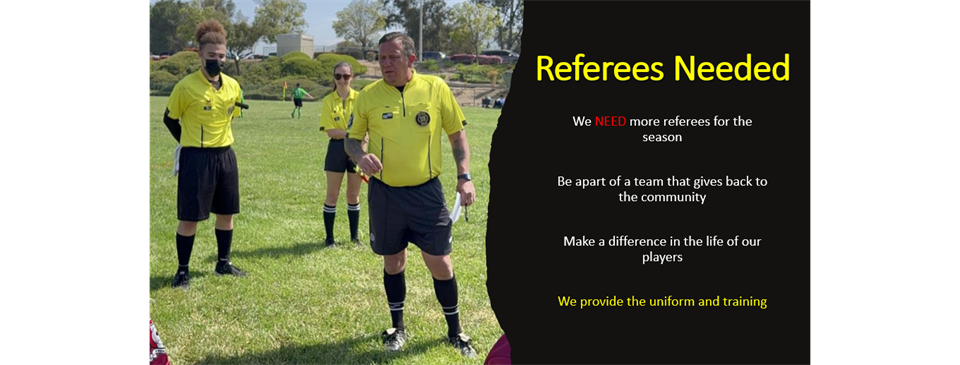 Referees Needed!
