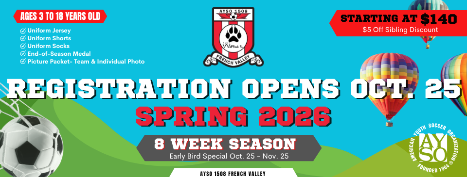 EARLY BIRD SPRING REGISTRATION 